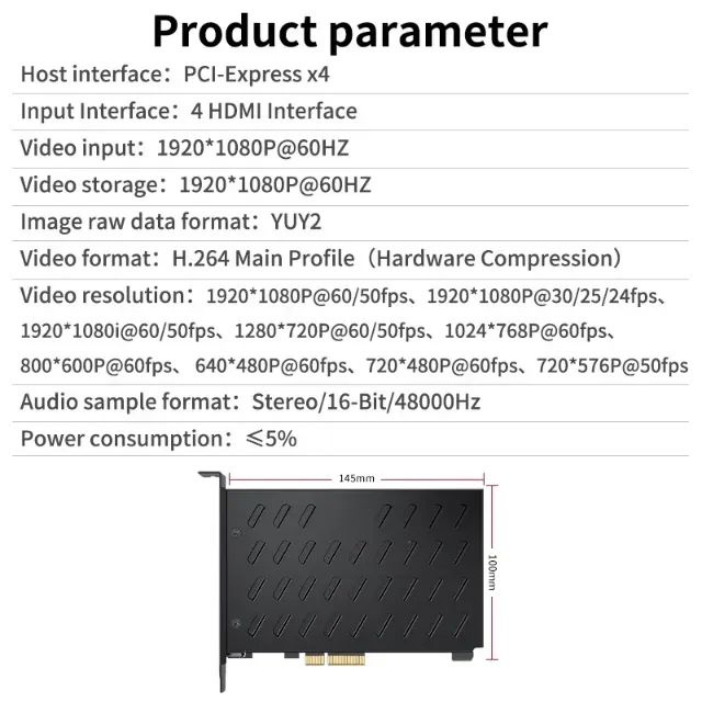 Placa de Captura 4 Hdmi - Acasis - Foto 3