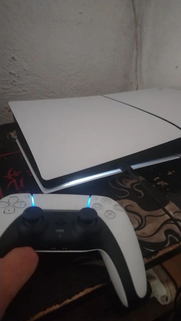 Ps5 slim uma semana de comprado  zero caixa nota garantia 