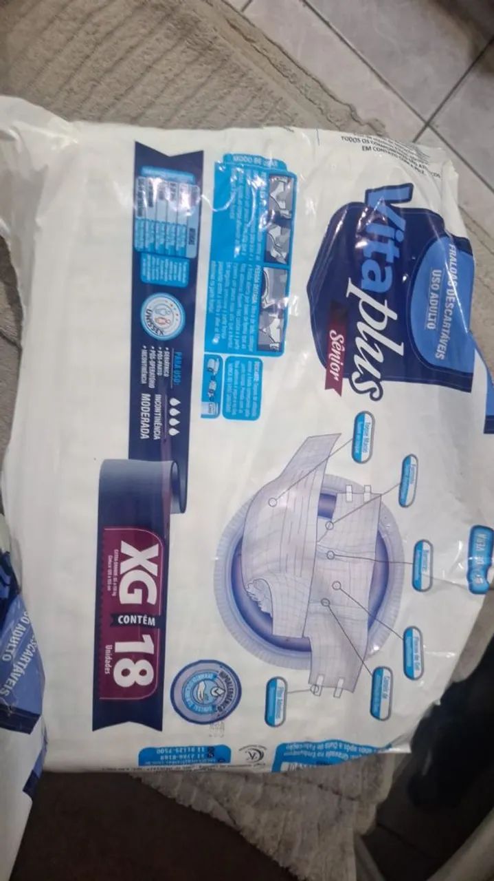 Fralda vitaplus geriatrica xg