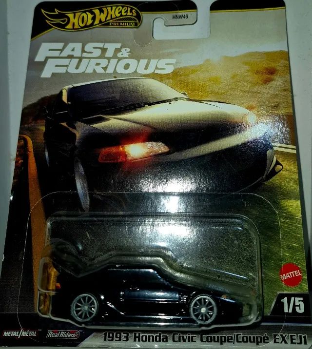 Honda Civic Coupé 1993 VELOZES E FURIOSOS - HOT WHEELS - Hobbies e