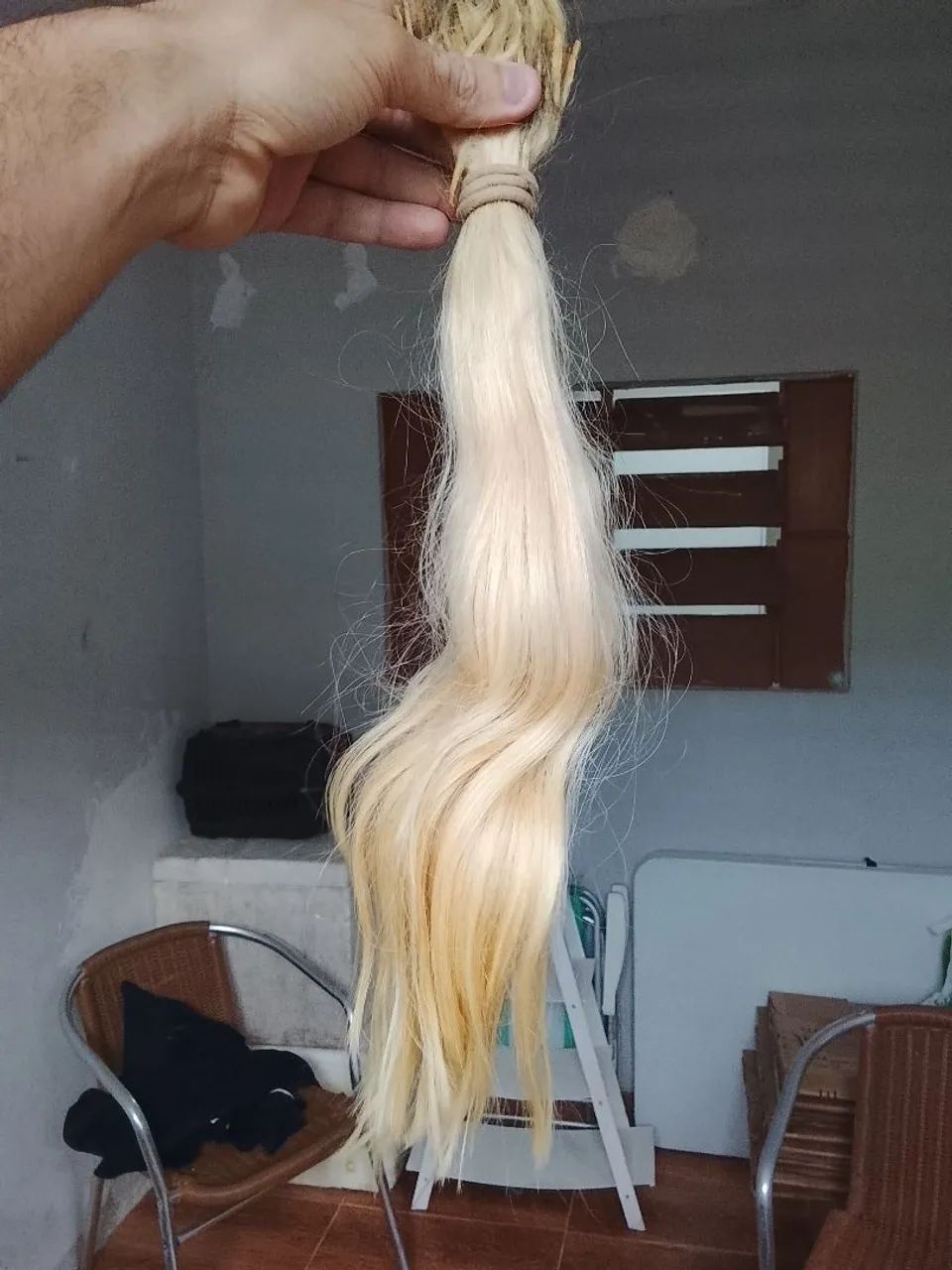 Aplique capilar loiro  cabelo