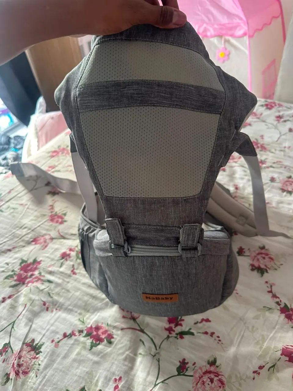 Canguru para bebê Kababy - cinza - Foto 2