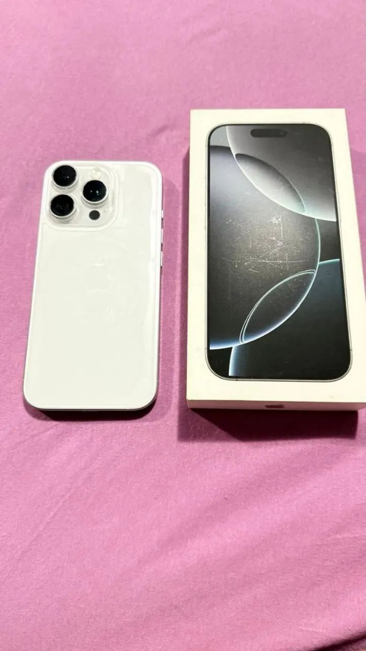 iPhone 16 Pro 128gb white Titanium bateria em 89% - Foto 4