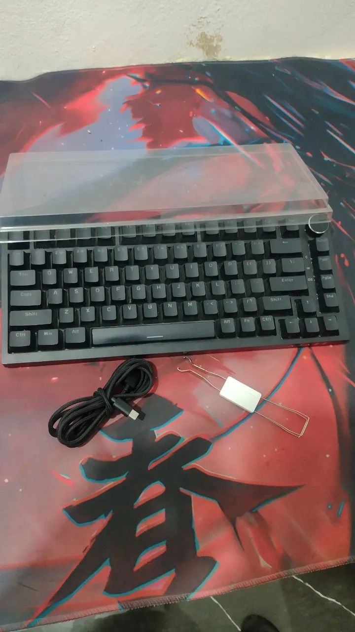 Kit teclado mecânico + mouse pad - Foto 2