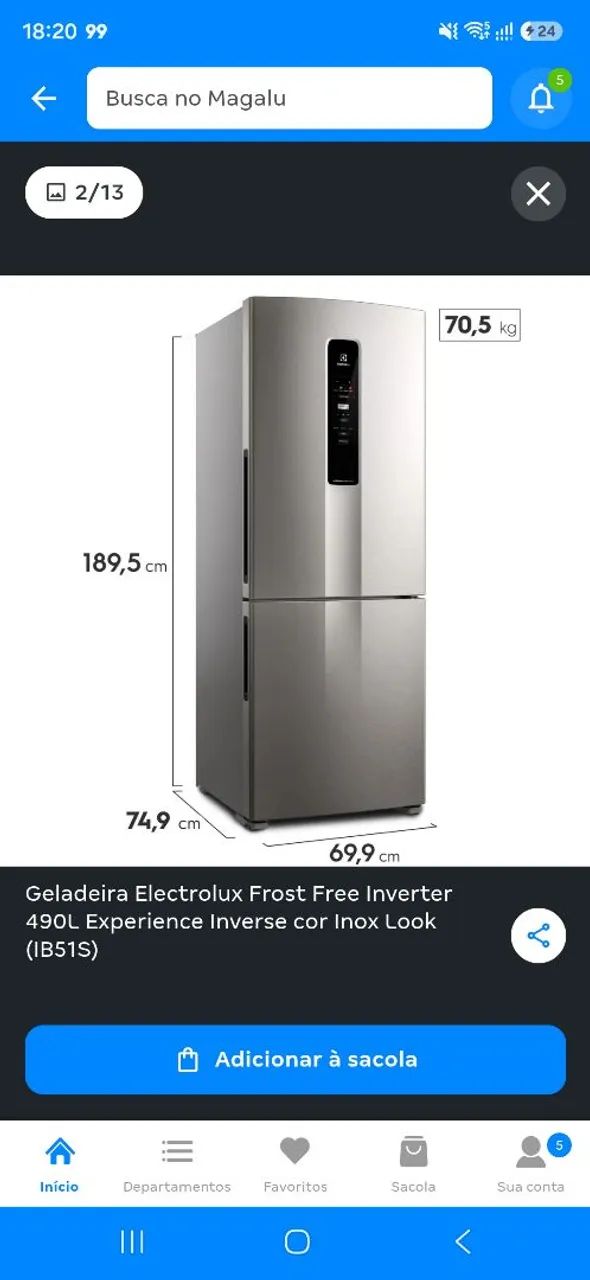 Geladeira Electrolux 