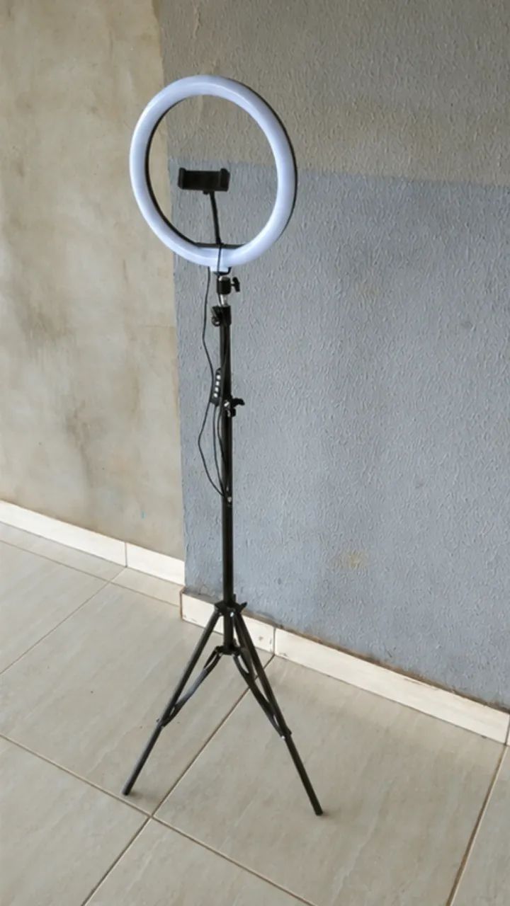 Tripé e Suporte para Celular - Ring Light RGB - Foto 2