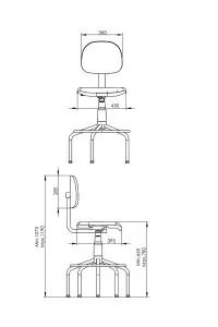 Cadeira giratória Alta Secretária Internauta - Foto 2