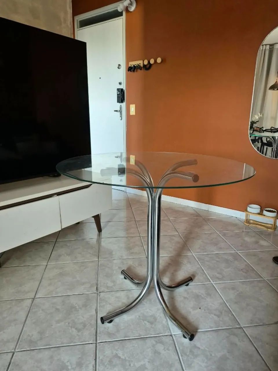 Mesa de Jantar Redonda de Vidro - Foto 3