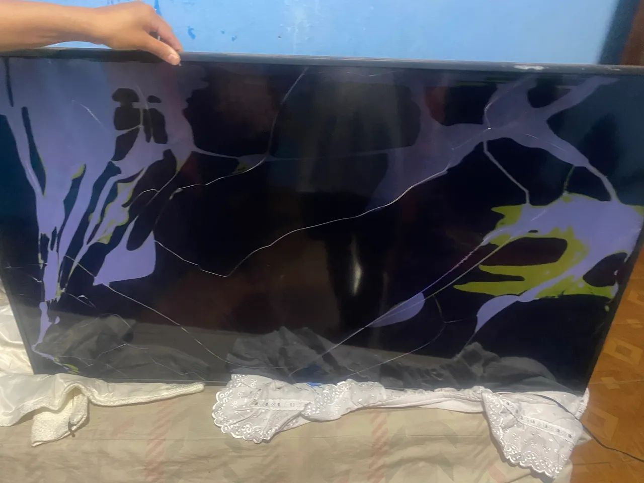 Smart TV Samsung de 55 polegadas, modelo UN55RU7100GXZD
