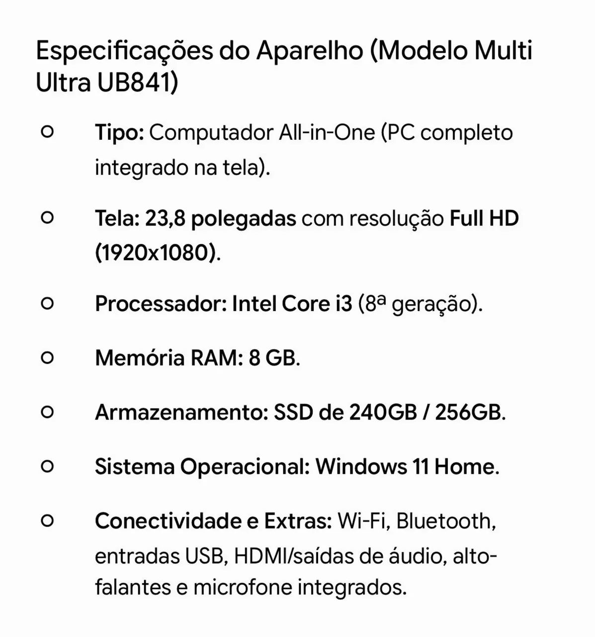 Computador Multi Ultra UB841 (Novo) - Foto 2