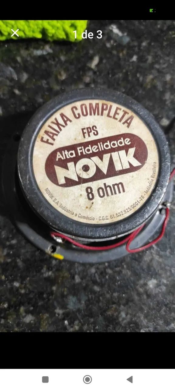 alto falante novick anos 80 5 polegadas 01 unidade 8 ohms - Foto 3