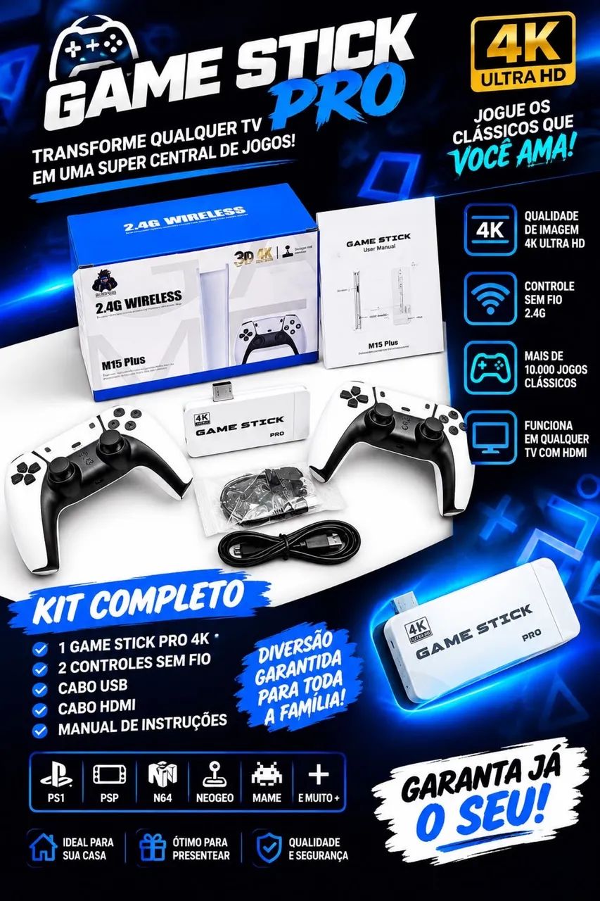 Game stick novos  - Foto 4