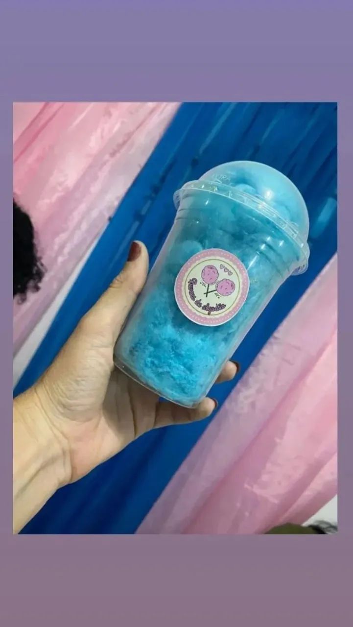 Algodão doce em copo de 400ml  - Foto 3