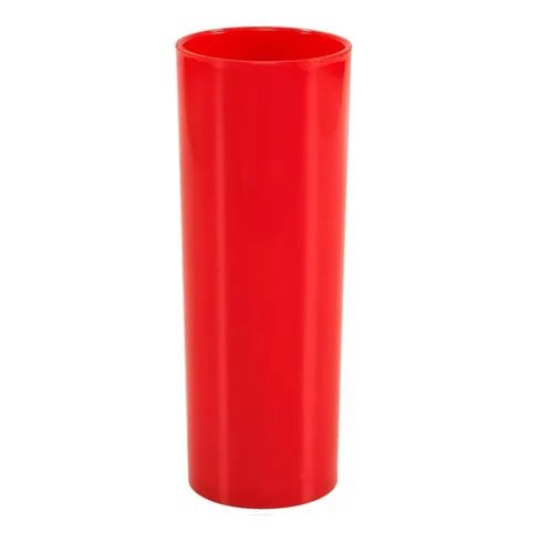 35 copos long Drink vermelho Sólido 