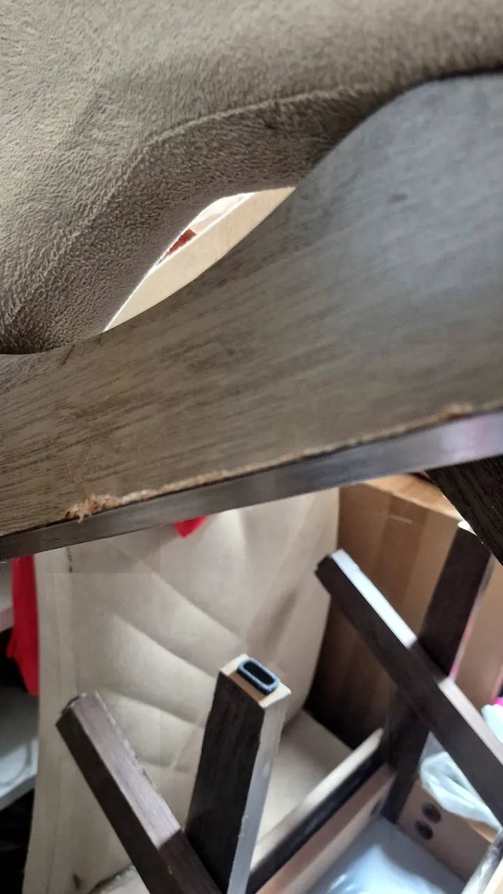 4 Cadeiras de jantar estofada Mila Cel Móveis - Foto 2