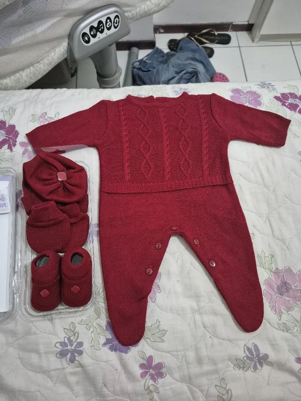 3 Saídas maternidade vermelha, verde e branca - Foto 3