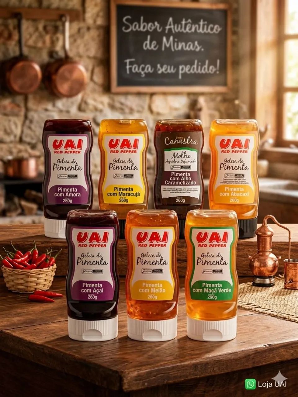 Geleias de Pimenta Uai de Minas