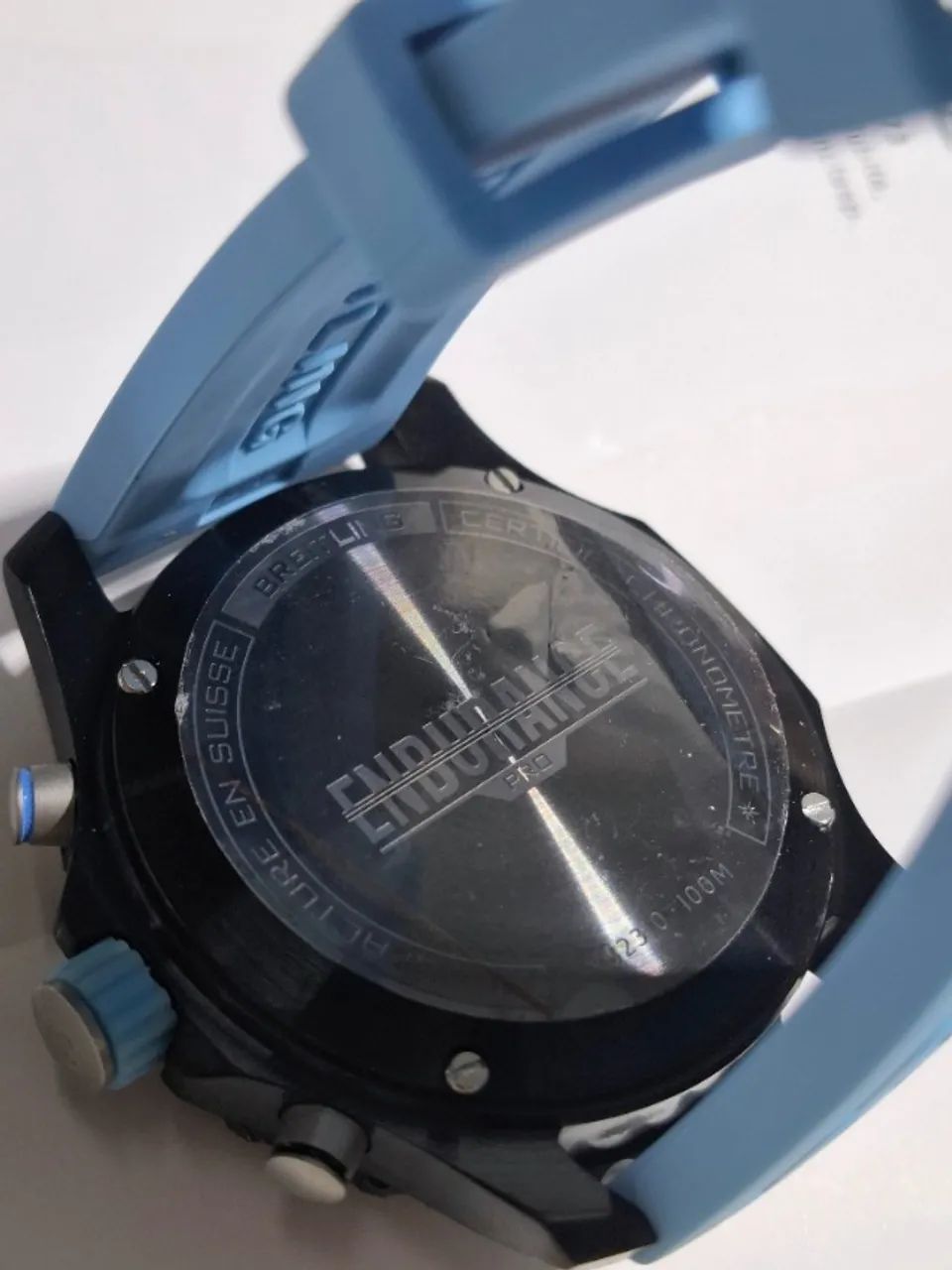 Relógio BREITLING ENDURANCE MULTIFUNCIONAL PULSEIRA AZUL - Foto 5