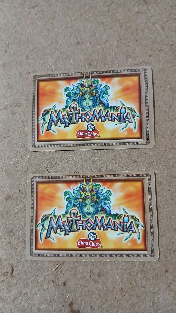 Cards Mythomania da Elma Chips - números 18 e 26
