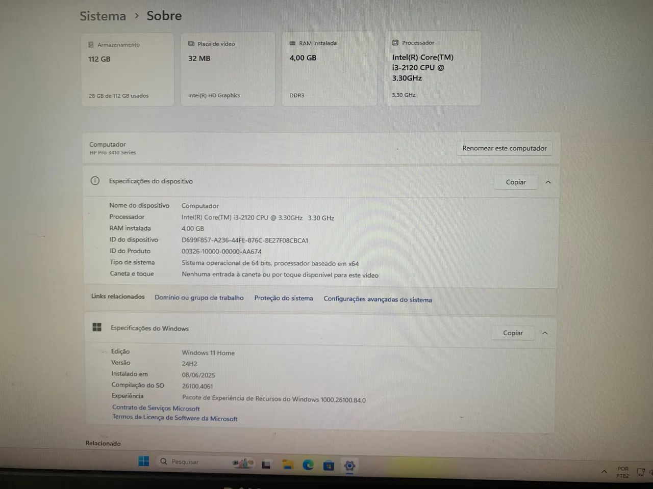 Computador HP Pro I3 - PC para escritório, lojas e estudos - Foto 4