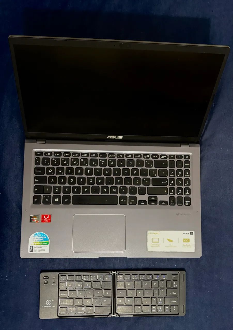 Notebook Asus Ryzen 5 + teclado bluetooth - Foto 3