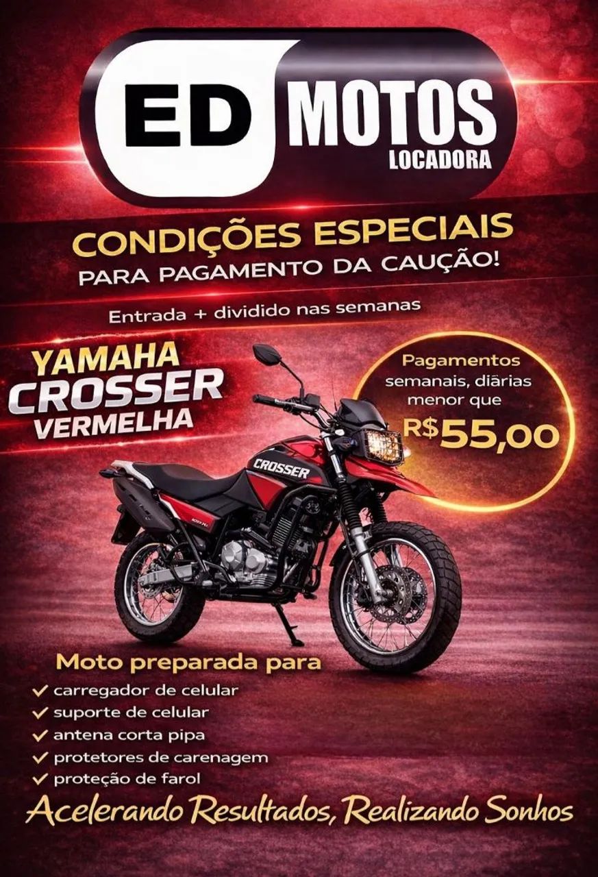 LOCAÇÃO DE MOTOS XRE 190 E CROSSER - Foto 4