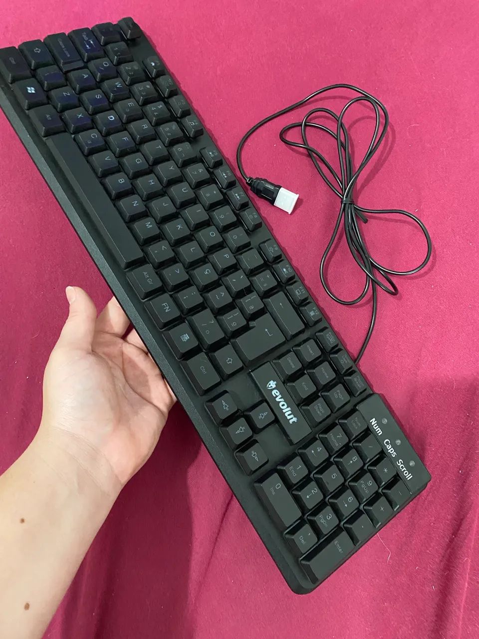 Teclado Evolut RGB c/ Fio - Foto 4