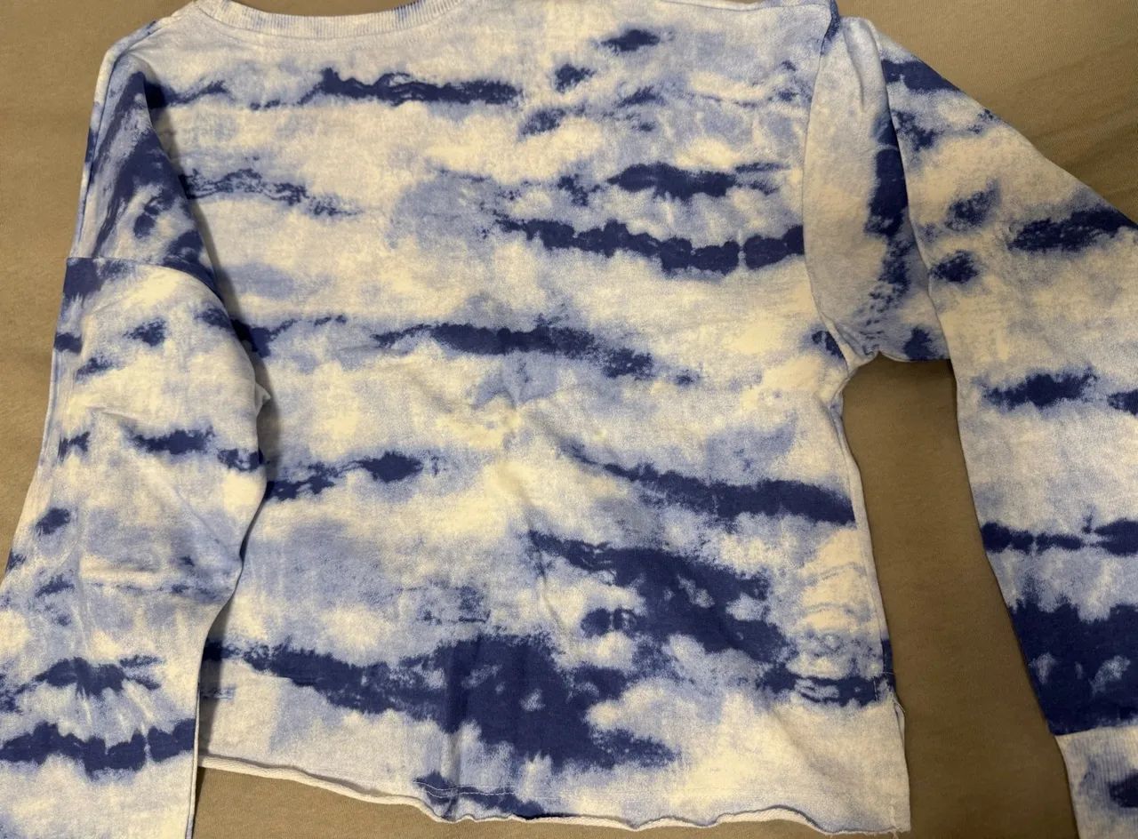 Conjunto de Moletom Tie Dye Azul - Foto 4