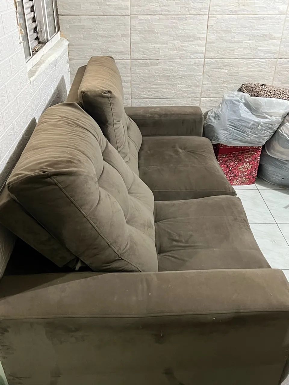 SOFÁ MARROM RETRÁTIL  - Foto 3