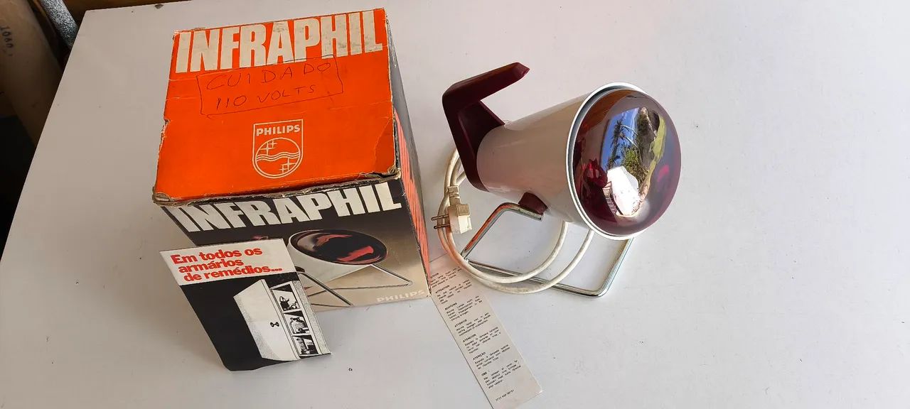 VINTAGE] Lâmpada Infravermelha Philips Infraphil (Com Caixa Original) - Foto 3
