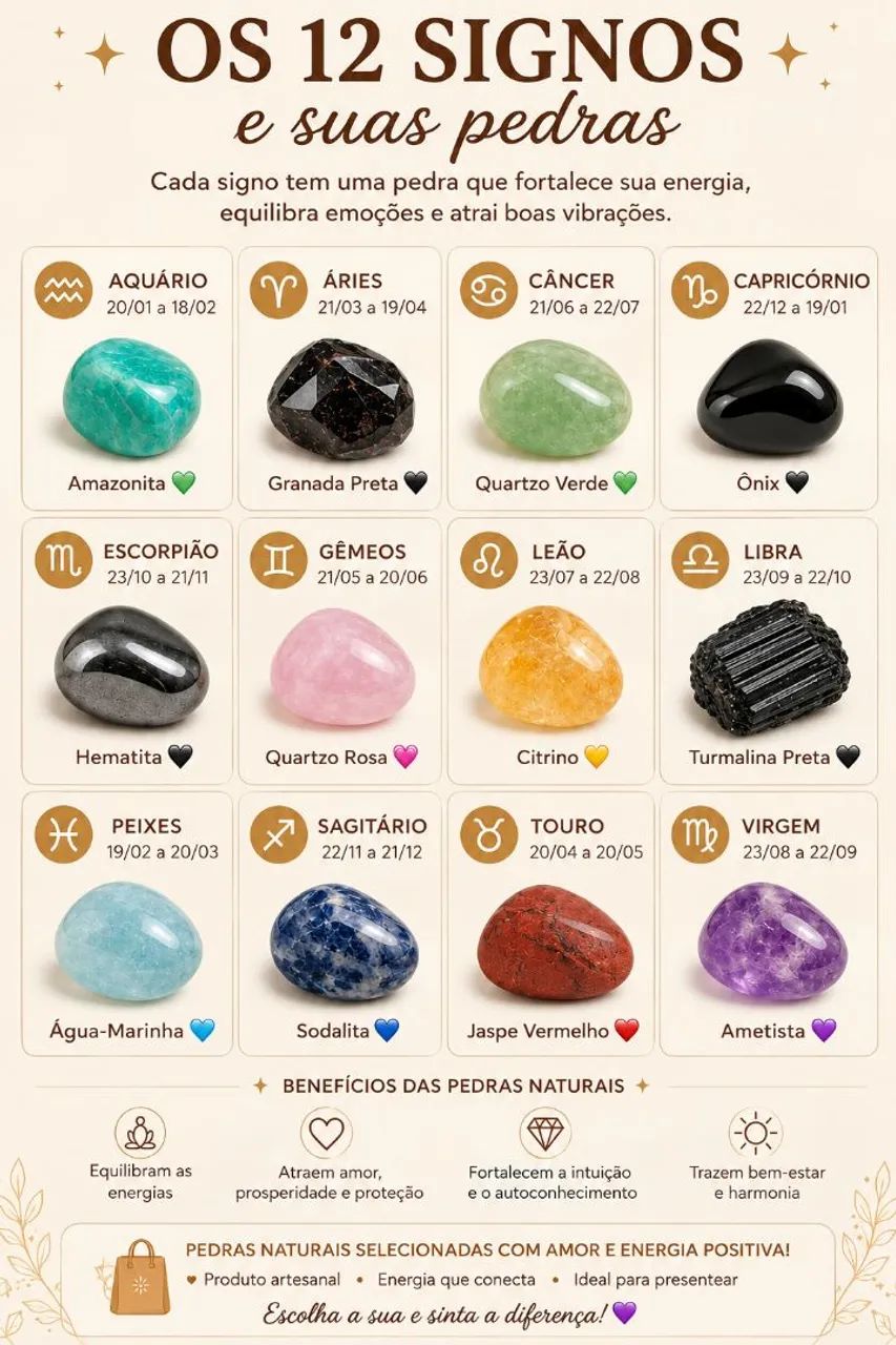 Colar de signos com pedra natural | semi-joia | folhada - Foto 5