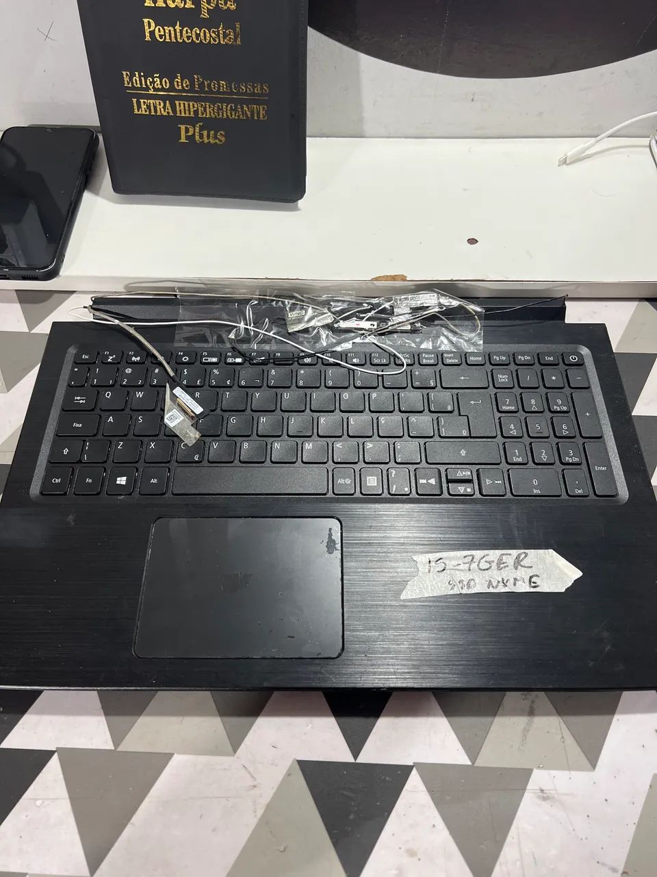 Carcaça com placa mãe Notebook Acer A515-51 i5-7ger
