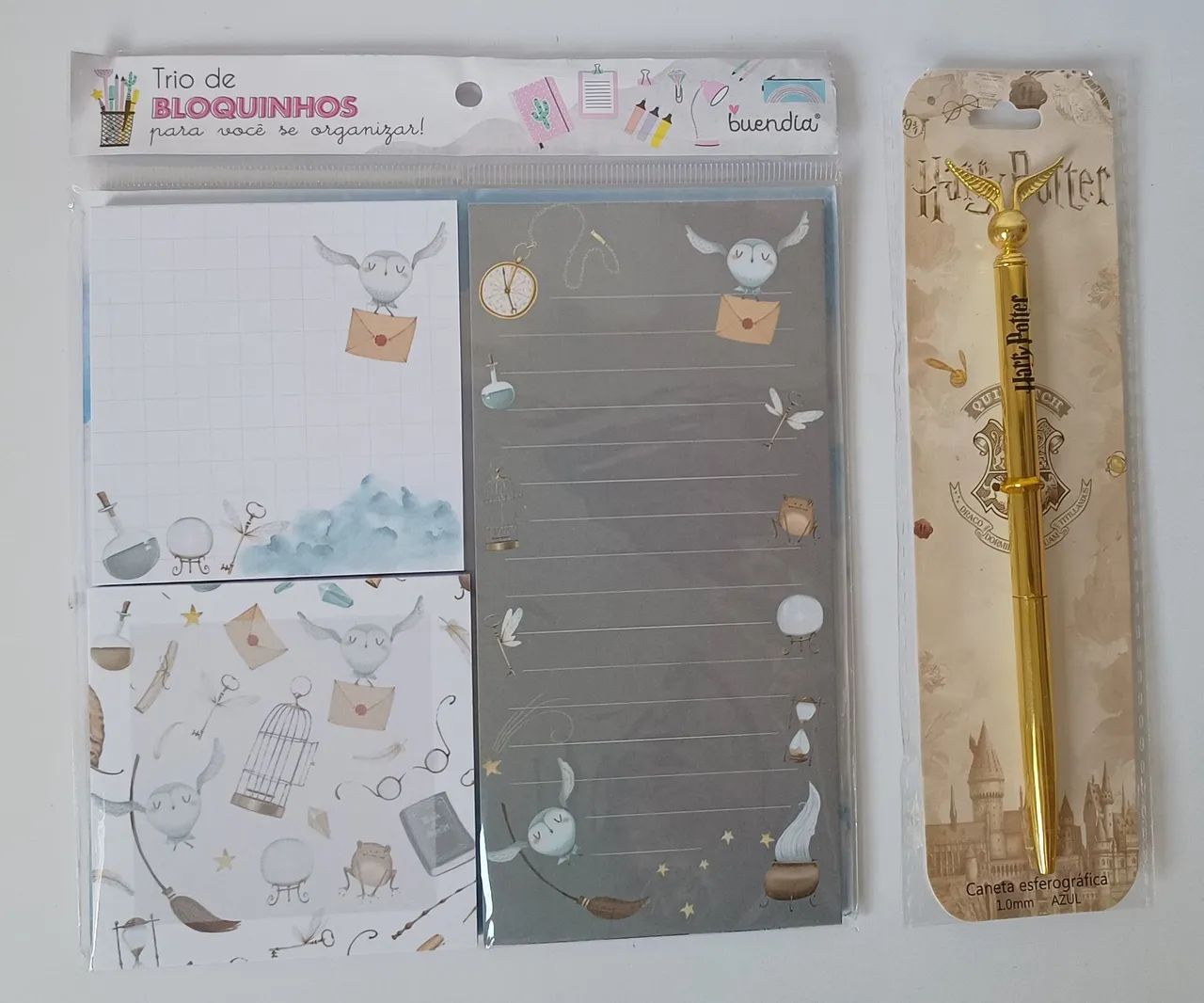 Harry Potter de Pelúcia com Itens de Papelaria Kit Presente  - Foto 2