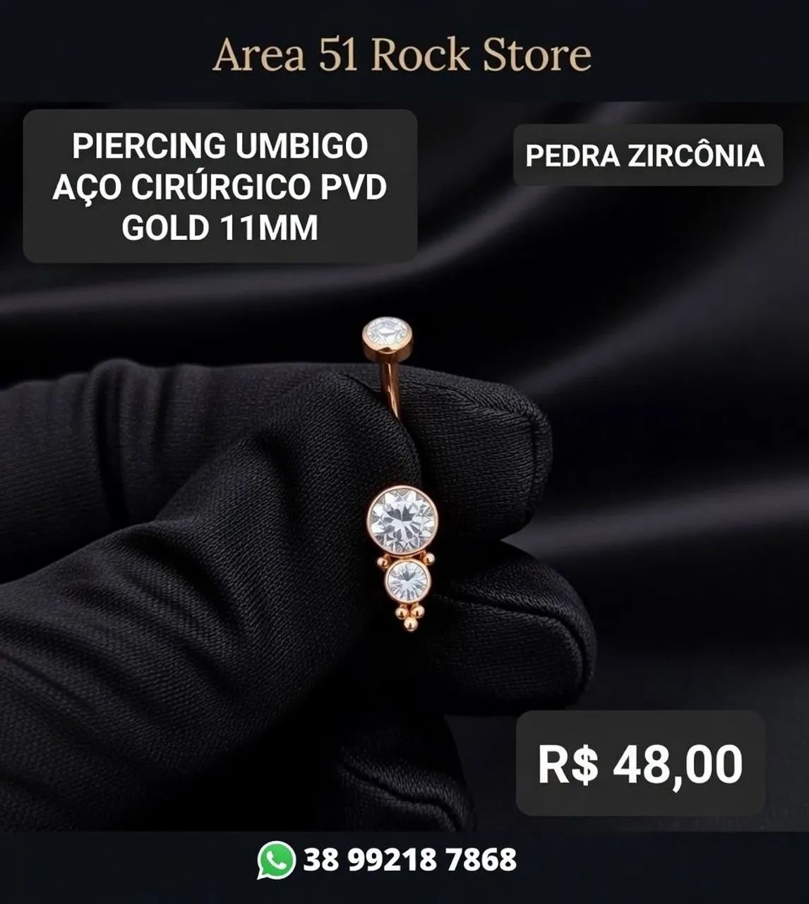 Piercing para umbigo linha Premium  - Foto 2
