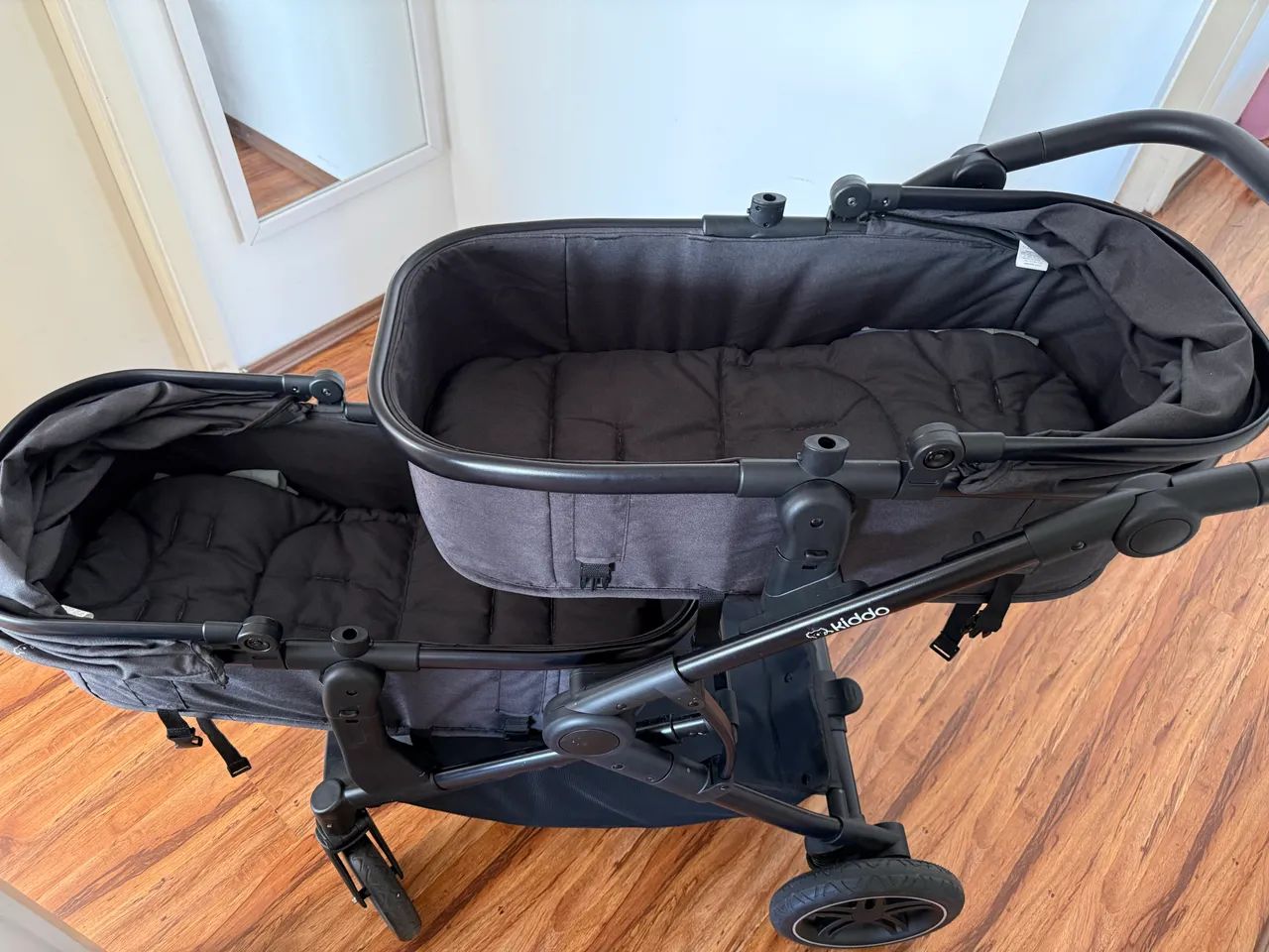 Carrinho de bebê para gêmeos - kiddo  - Foto 3
