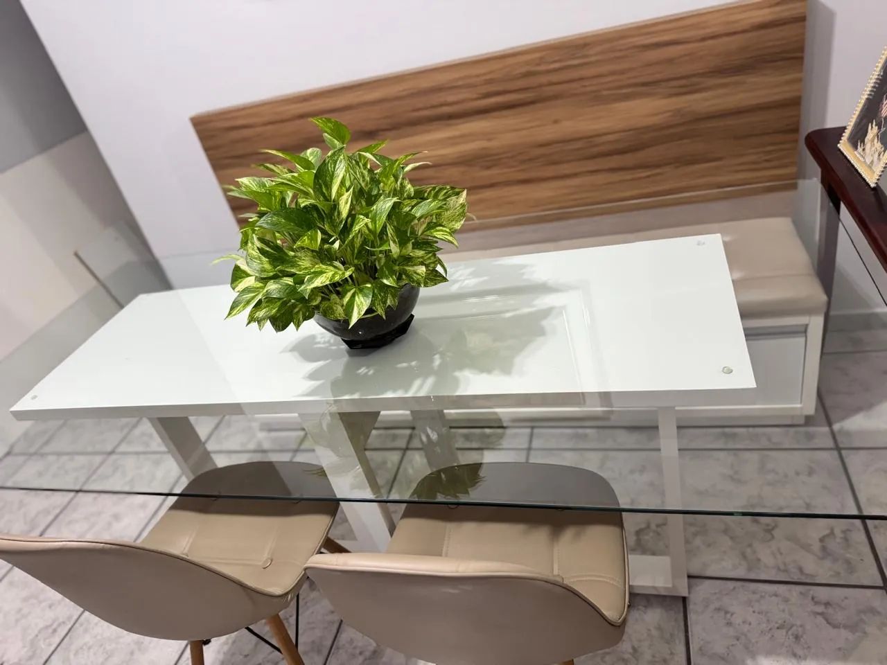 Mesa de vidro com canto alemão - Foto 3