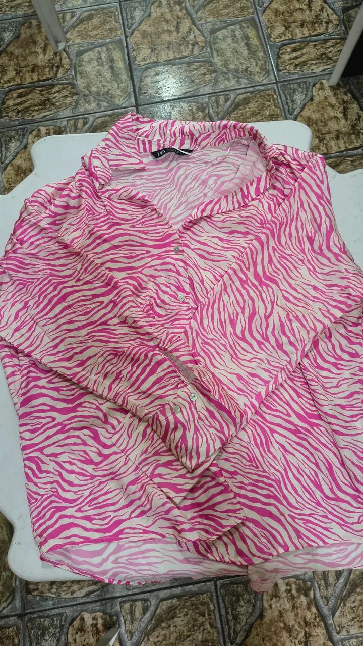 Camisa Zebra Pink - Foto 2