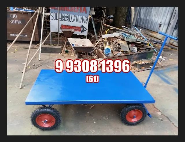Carrinho Plataforma industrial 400kg - parcelo cartao