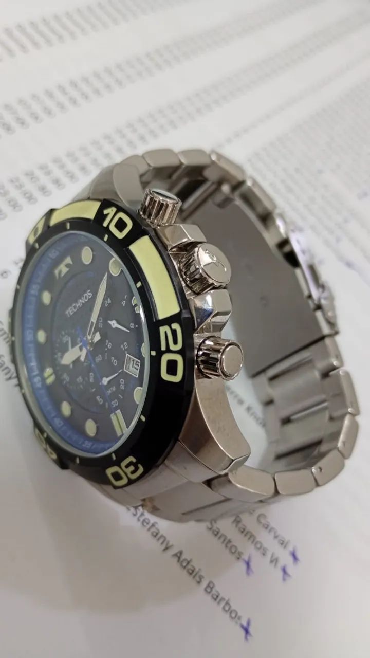 RELÓGIO TECHNOS ACQUA MASCULINO PRATA JS25BQ - Foto 5