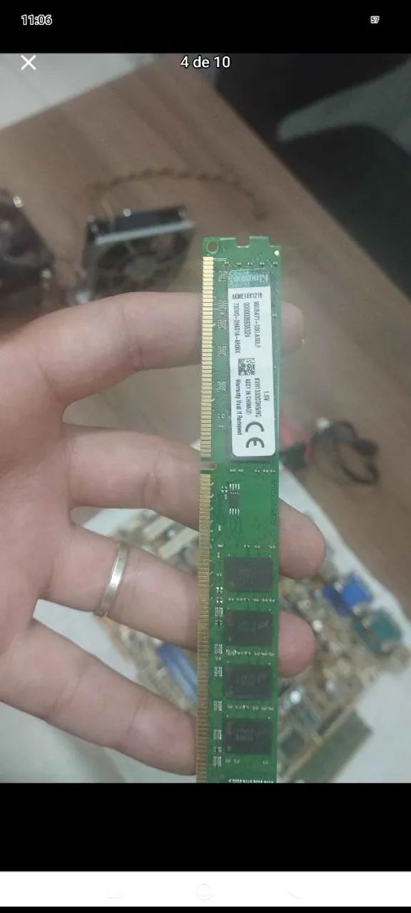 Kit placa mãe processador,cooler , memórias ram ,ssd - Foto 4