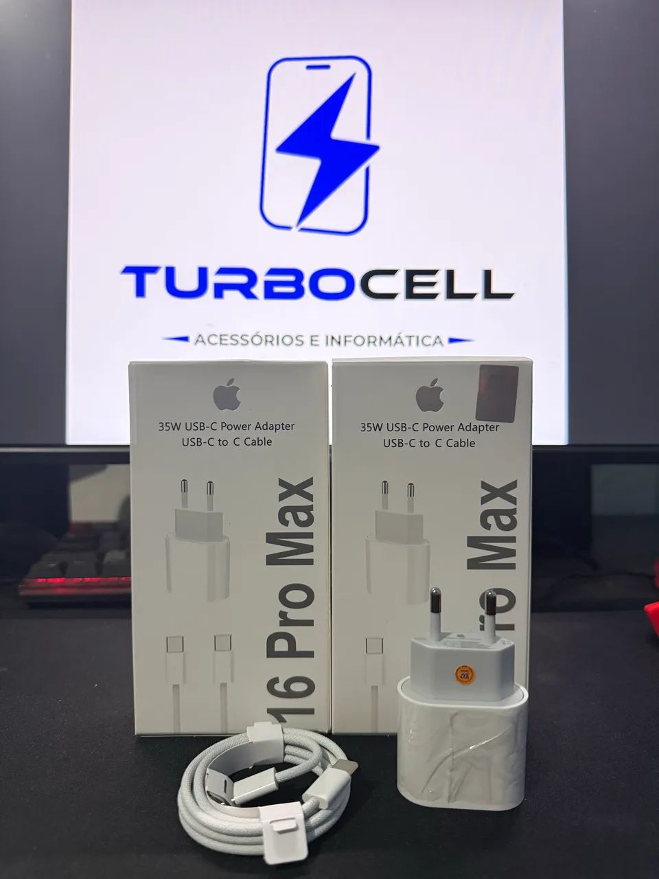 CARREGADOR 35W USB-C + CABO TIPO-C