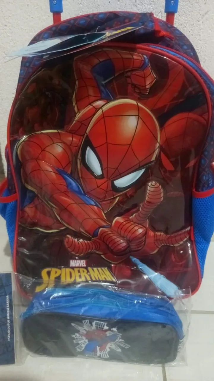 Mochila e estojo Homem aranha - Foto 2