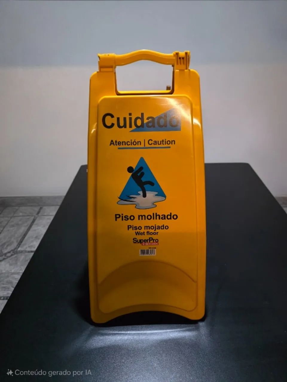 PLACA SINALIZAÇÃO PLAST PISO MOLHADO BETTANIN SUPER PRÓ - Foto 2