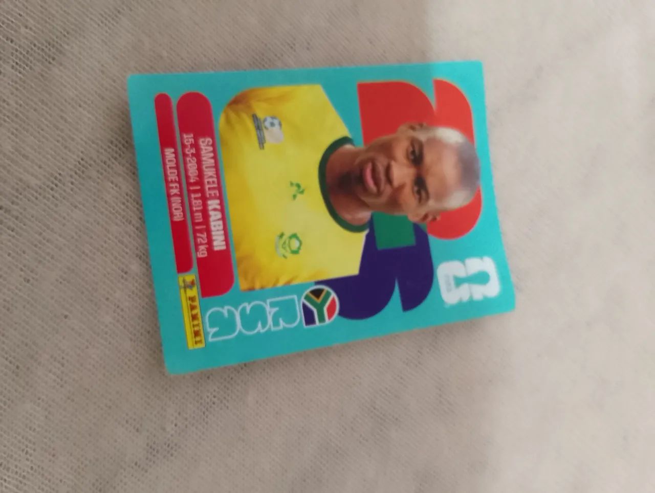Figurinha samukele kabini ( rsa 5) wc 2026