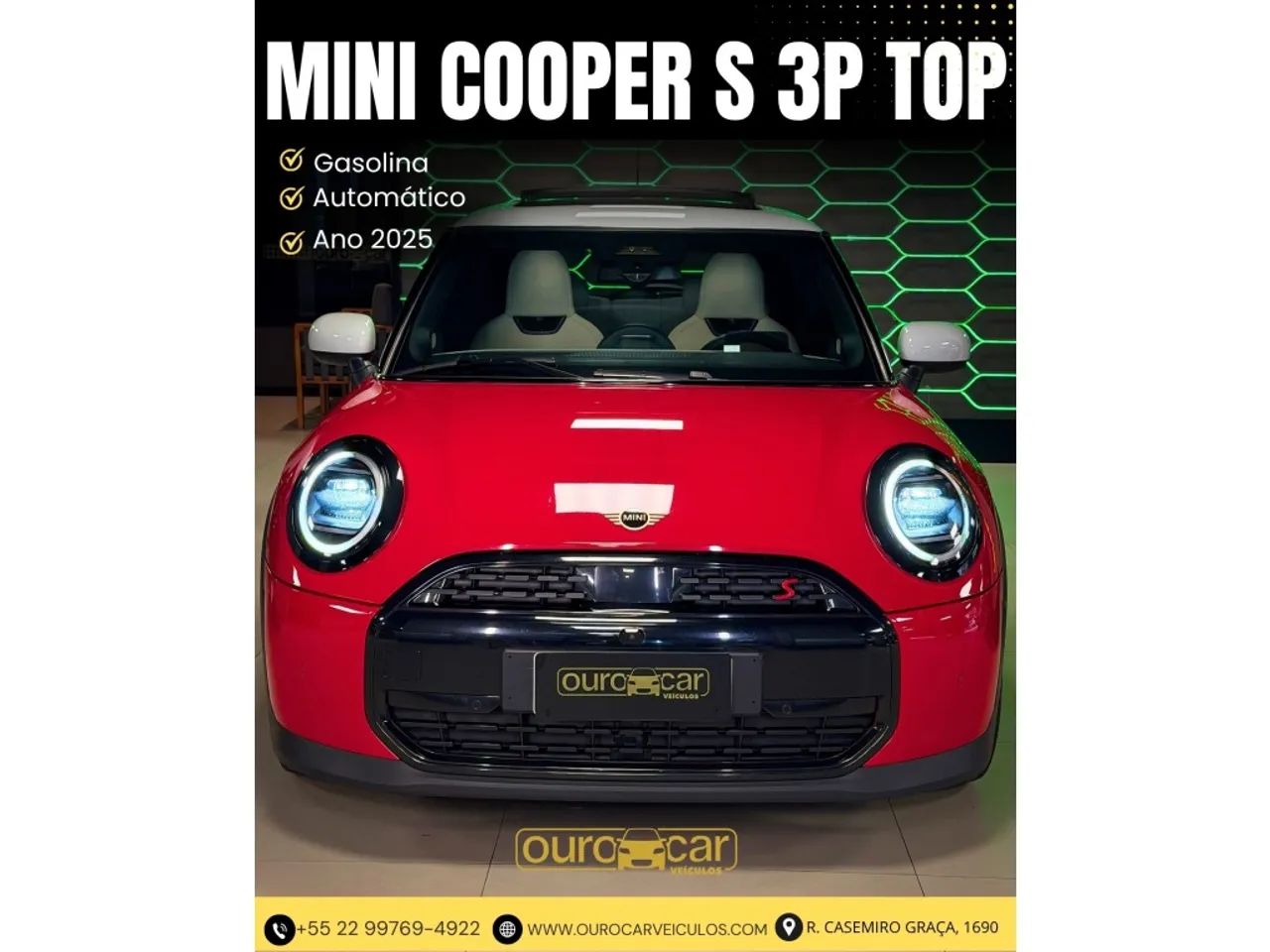 Mini Cooper 2.0 16V TWINPOWER GASOLINA S 2P STEPTRONIC 2025