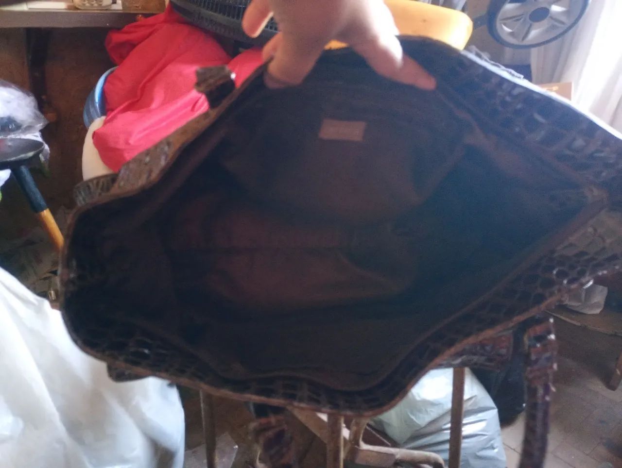 Bolsa couro de cobra Cortella  - Foto 4