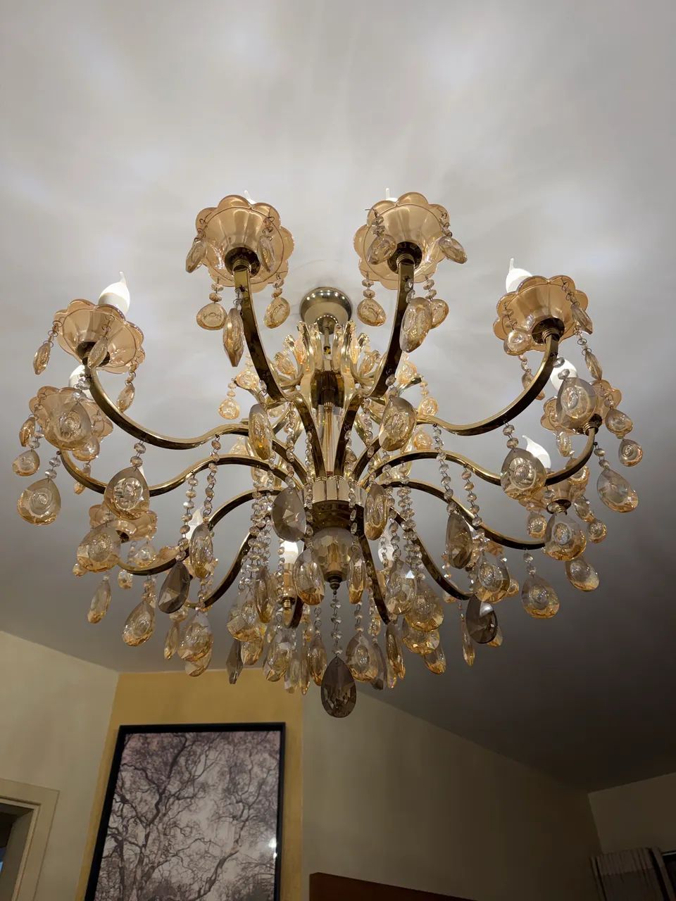Lustre de Cristal 12 Braços 
