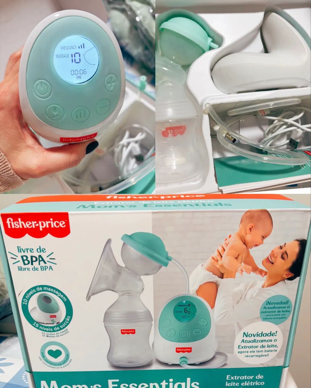 Extrator leite fisher price 
