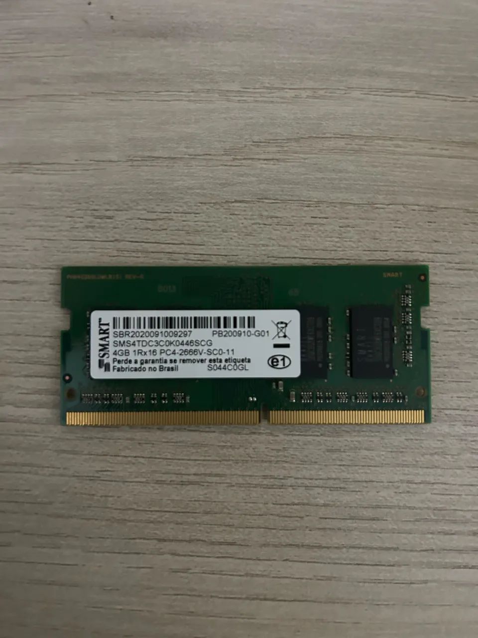 Memória Notebook 4gb DDR 4 Smart