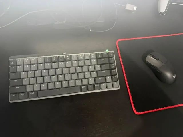 Teclado logitech MX mechanical & Mouse sem fio redragon